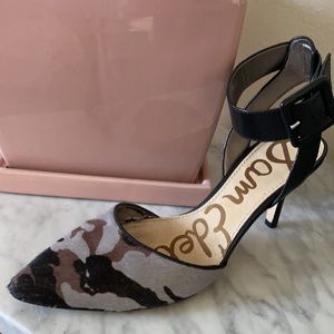 Sam Edelman hair calf camp pumps